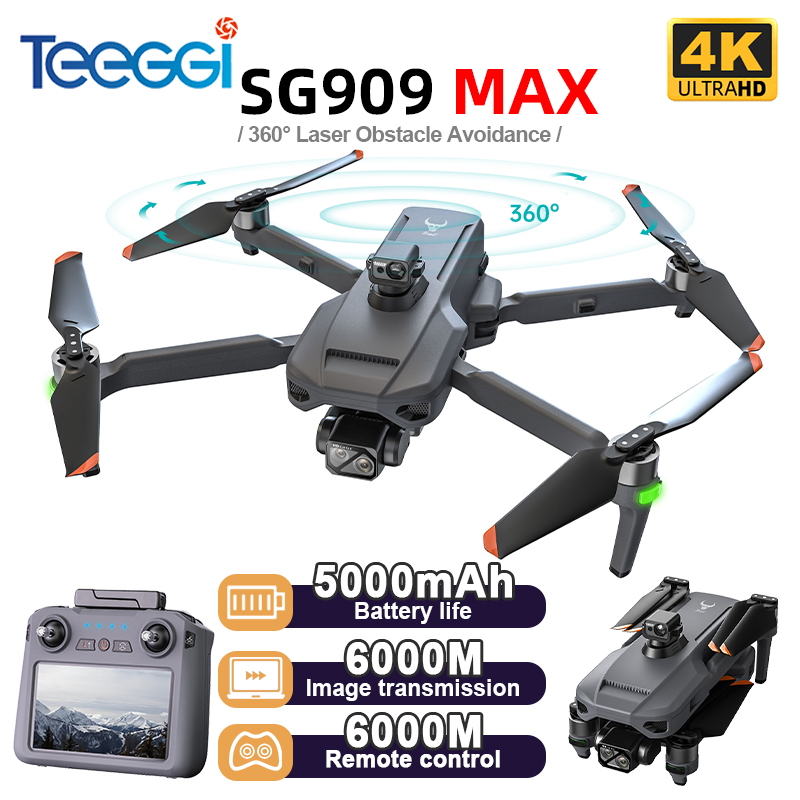 Drone Camera With Gimbal - Teeggi SG909 MAX GPS-drone met 4K-camera