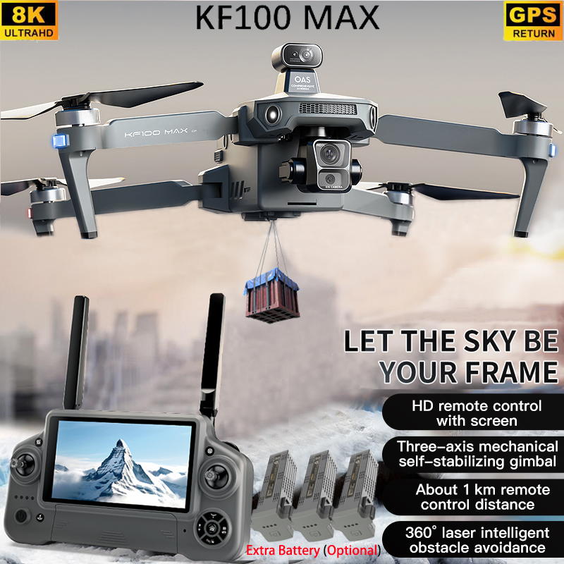 KF100 MAX GPS Drone 4K Camera  - Drone Camera With Gimbal recensie en prijs