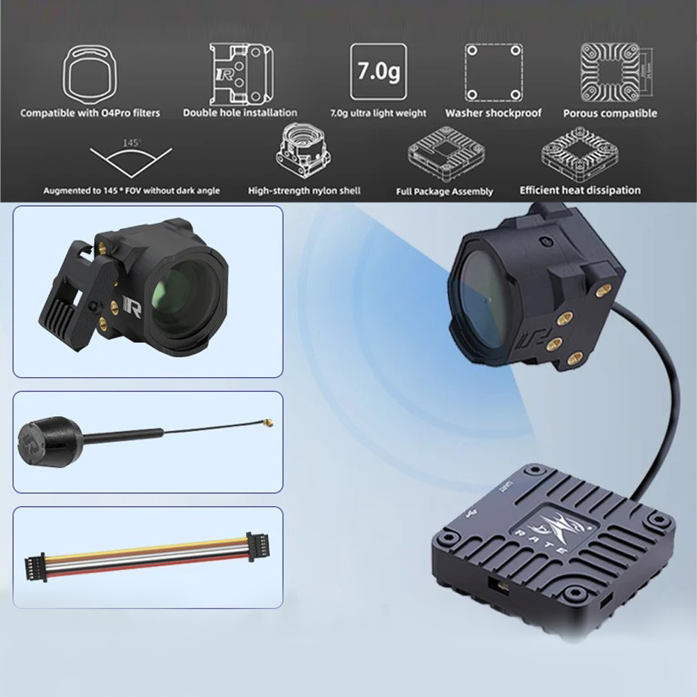 RATE O4 Lite Air Unit CNC Kit  - Drone Camera Case recensie en prijs