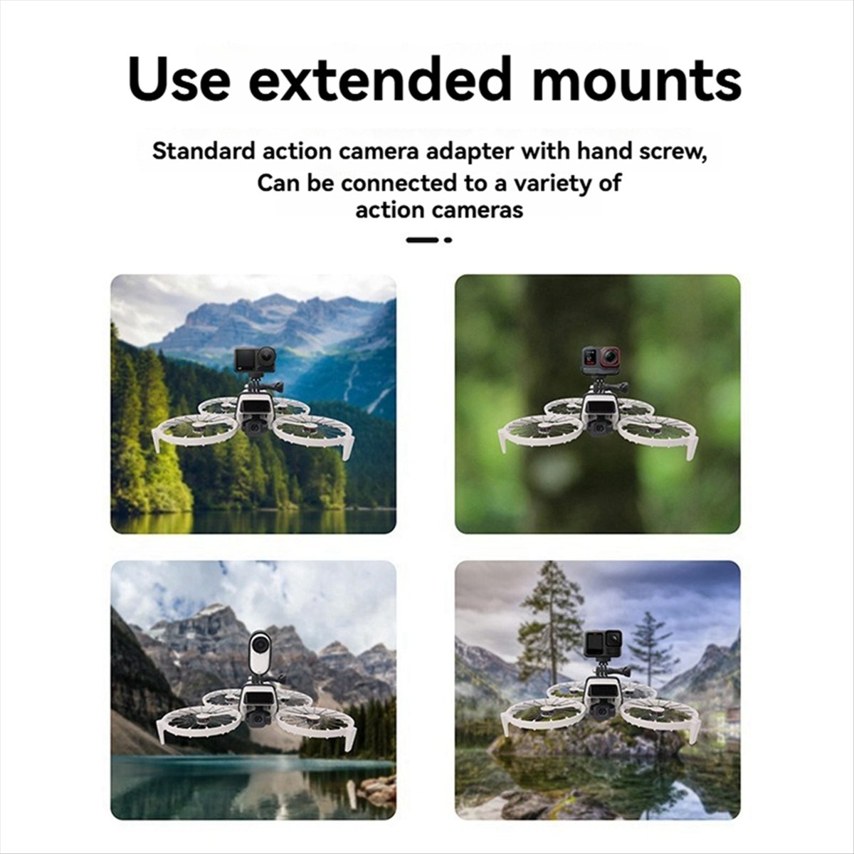 Bovenste uitbreidingsbeugel vo - Drone Camera Action recensie en prijs